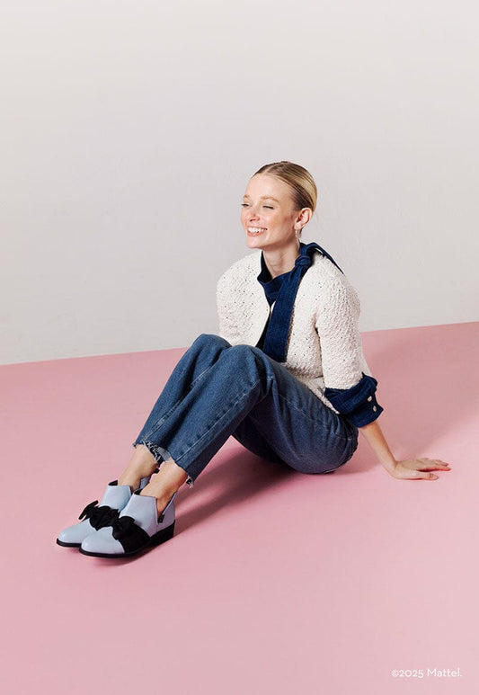 Botin Barbie / Mollie Negro Celeste