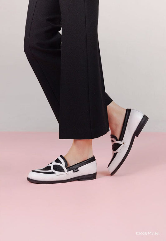 Mocasin Barbie / Kitty Negro Blanco